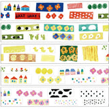 Egg Cow Flower Cartoon Washi Tape