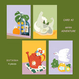 Flowers And Avocado Adventure Series Cards