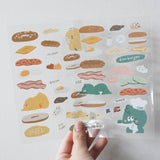 Crocodile Sean Bagel Waterproof Cute Sticker