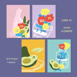 Flowers And Avocado Adventure Series Cards