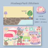 Puppy Home Cute Scene Sticker