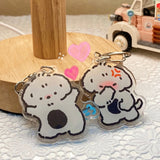 Cute Puppy Farting Acrylic Keychain