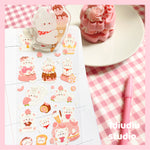 Kawaii Cartoon Animals Glitter Stickers