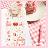 Kawaii Cartoon Animals Glitter Stickers