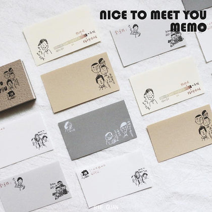 Nice To Meet You Special Paper Note