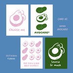 Flowers And Avocado Adventure Series Cards