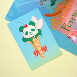 Panda Ice Cream Greeting Card