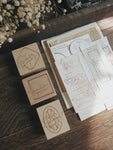 Handwritten English Wood Stamps