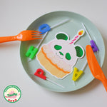 Panda Birthday Cake Special-shaped Greeting Card