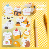 Kawaii Cartoon Animals Glitter Stickers