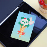 Panda Ice Cream Greeting Card