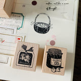 Sweet Strawberry Series Wooden Stamps