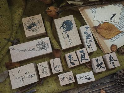 Autumn Shadow Flower Series Stamps