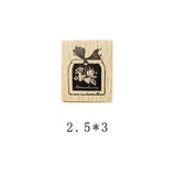 Sweet Strawberry Series Wooden Stamps