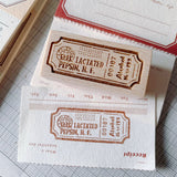 Vintage Label Round Postmark Stamps