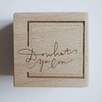 Handwritten English Wood Stamps