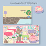 Puppy Home Cute Scene Sticker