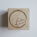 Handwritten English Wood Stamps