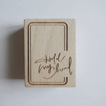 Handwritten English Wood Stamps