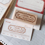 Vintage Label Round Postmark Stamps