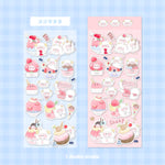 Kawaii Cartoon Animals Glitter Stickers