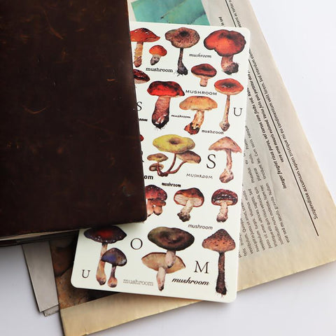 Bie Guan Mushroom Background Stationery