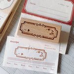 Vintage Label Round Postmark Stamps