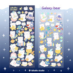 Cute Bear Bunny Glitter Stickers