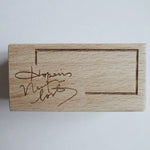 Handwritten English Wood Stamps