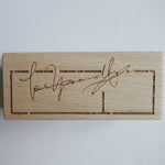 Handwritten English Wood Stamps