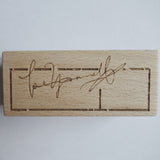 Handwritten English Wood Stamps